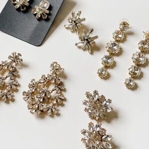 16 Pairs J.Crew Stud Earrings Many NWT